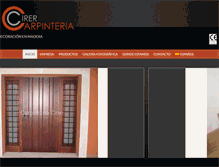 Tablet Screenshot of carpinteriacirer.com
